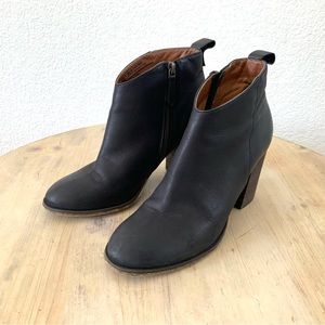 BP Lance, Leather, Block Heeled Booties, Sz 7.5